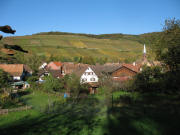 Blick nach Norden über Niederweiler zum Römerberg am 2.11.2006