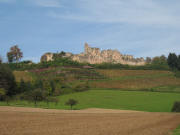Blick nach Westen von M�hleb�chle hoch zur Hochburg am 6.11.2006