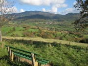 Blick vom Steinenkreuzle nach Nordosten �ber Schallsingen zum Blauen am 2.11.2006