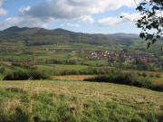 Blick vom Steinenkreuzle nach Nordosten auf Obereggenen am 2.11.2006