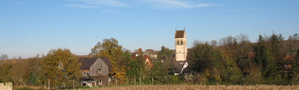 Blick nach Nordwesten am 16.11.2006 auf St.Ilgen - Ortsteil von Sulzburg-Laufen 