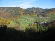 Blick vom Galgenhaldeweg nach Nordwesten auf Etzenbach am 15.11.2006