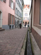 Blick durch die Buttergasse zum M�nster am 31.10.2006