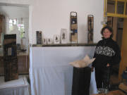 "H�lzerne Objekte" von Sabine Felder am Sonntagnachmittag