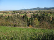 Blick vom Herrenbuck nach Nordosten �ber Dattingen zum Kastelberg am 26.10.2006