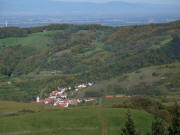 Tele-Blick vom Eichelspitzturm nach nach Nordwesten auf Schelingen