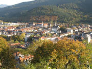 Tele-Blick von "Höhe 376 m" nach Südosten ins Dreisamtal der Oberau am 26.10.2006