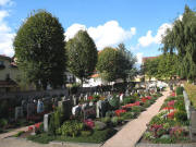 Blick nach Norden über den Friedhof am 5.10.2006