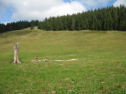 Blick nach Nordwesten vom H�ttenwasen hoch in Richtung Tote Mann am 5.9.2006