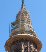 Blick nach Norden zur einger�steten M�nsterturmspitze am 29.9.2006