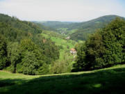 Blick vom Spick nach Westen über Kammerhöfe bis Kebbenbach am 12.9.2006