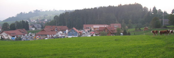 Blick nach Westen �ber das Gewerbegebiet St.Peter am 23.9.2006 um 18 Uhr