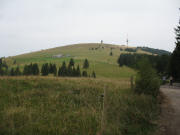 Blick vom Weg zum St�benwasen nach Osten �ber die WIlhelmer H�tte zum Feldberg am 10.9.2006