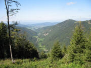 Blick vom Dr.Ganter-Weg nach Westen �bers Zastlertal am 5.9.2006