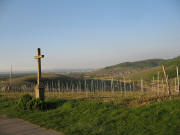 Blick nach Norden am Steinhauer-Kreuz am 20.4.2007 abends