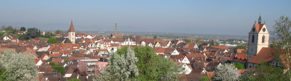 Blick nach Nordwesten �ber Endingen am 15.4.2007 morgens