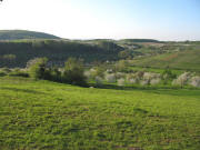Blick vom Weg zwischen Heidel und Steinenkreuzle nach Nordenwesten auf Gennenbach am 18.4.2007