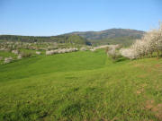 Blick vom Weg zwischen Heidel und Steinenkreuzle nach Osten zum Blauen bis zum 18.4.2007