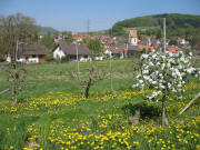 Blick nach Norden auf Holzen am 19.4.2007