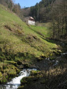 Blick nach Nordosten hoch zum Schaubhof am 10.4.2007