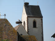 Blick nach Westen zur Marienkirche in Reute am 2.4.2007