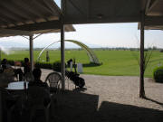 Blick nach S�den am 21.4.2007 von der Golf�bungsanlage Schlatt