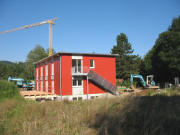 Blick nach Westen zum Schülerhaus am 6.8.2007