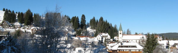 Blick nach Westen auf Altglash�tten am 21.12.2007 