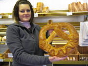 Neujahrbrezel bei Paty's Brotwagen am 31.12.2007