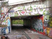 Blick nach Norden in der Ganter-Unterf�hrung Schwarzwaldsttrasse am 5.12.2007