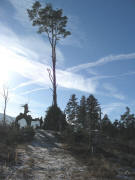Blick nach S�den zum Kamel am Kamelberg am 23.12.2007