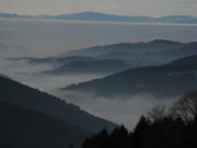 Blick vom Lindenberg nach Westen am 27.12.2007 �bers Eschbachtal zu den Vogesen
