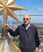 Dr. Felix Stilz oben auf der M�nsterturmspitze