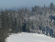 Tele-Blick vom Pirmin-Kleiser-Denkmal nach norden zum Ruheberg am 18.12.2007