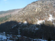 Blick von der Stollenbachstrasse nach Nordwesten am 18.12.2007