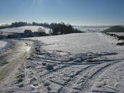 Blick nach S�den �ber Wolpadingen zum Gei�berg am 21.12.2007