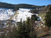 Blick nach Westen �ber Aftersteg zum Skilift am 3.2.2007