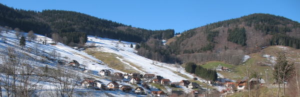 Blick nach Nordwesten �ber Aftersteg am 3.2.2007