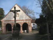 Blick nach Norden im Alten Friedhof am 23.2.2007