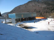 Talstation des neuen Sessellifts im Fehler Loch am 3.2.2007