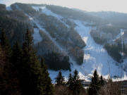 Blick nach S�den auf den FIS-Hang ins Lahler Loch am 3.2.2007