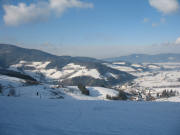 Blick nach Nordwesten über Oberried und Oberroed-Obertal am 26.1.2007 