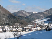 Blick nach Nordosten auf Buchenbach am 26.1.2007