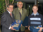 Anton Brender, Kurt Pfefferle und Werner Burgert (von links)