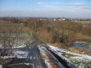Blick nach Nordwesten auf Heitersheim am 28.1.2007