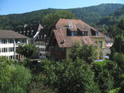 Blick von der PH nach S�dosten zur RSS und Gasthaus Sonne (rechts) am 25.7.2007