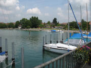 Blick nach Nordwesten von der Anlegestelle zum Freibad Nonnenhorn am 13.6.2007