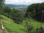 Blick nach Norden �ber Littenweiler und das Dreisamtal bis zum Lindenberg bei St.Peter am 10.6.2007