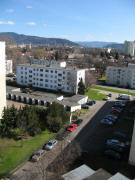 Blick von Rohrgraben 7 in Weingarten nach Osten zum Dreisamtal am 4.3.2007