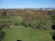 Blick nach Norden �ber den Dietenbachpark und Kronenm�hlenbach am 4.3.2007